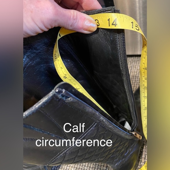 BURBERRY Black QUILTED ALL Leather Riding BOOTS🏇🇮🇹Italian made🔥EUC🇺🇸7.5/8 - Picture 10 of 17